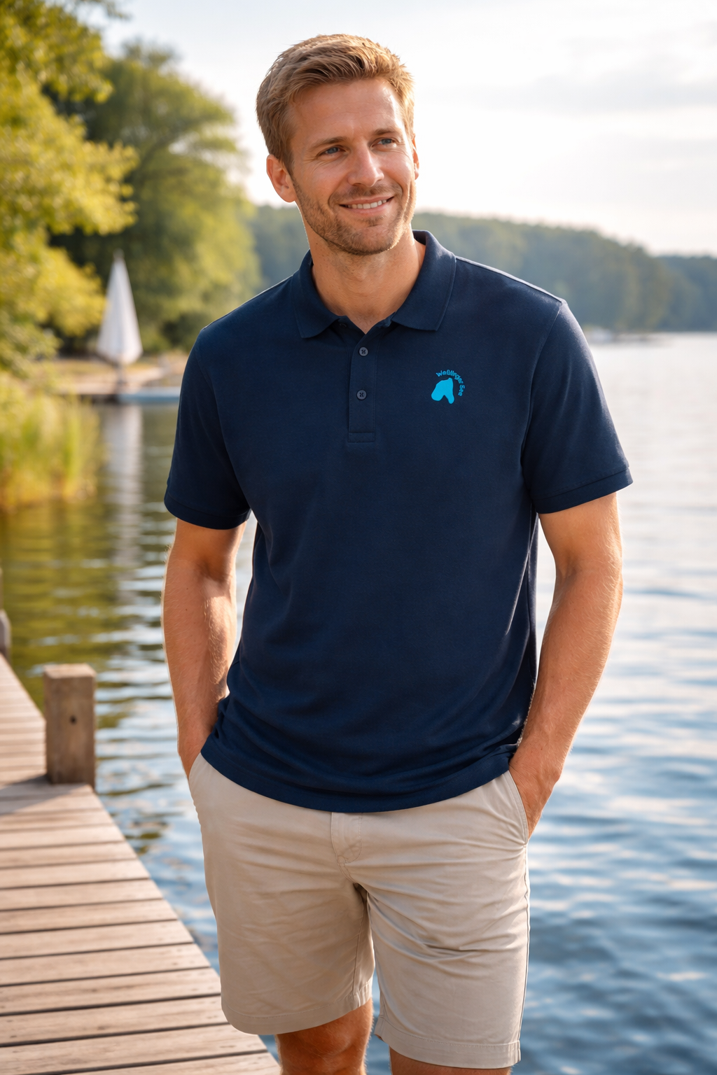 Weßlinger See – Das Poloshirt für Männer mit Seeliebe