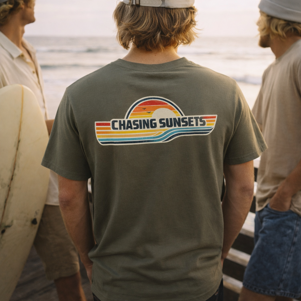 Chasing Sunsets – Unisex Organic Shirt
