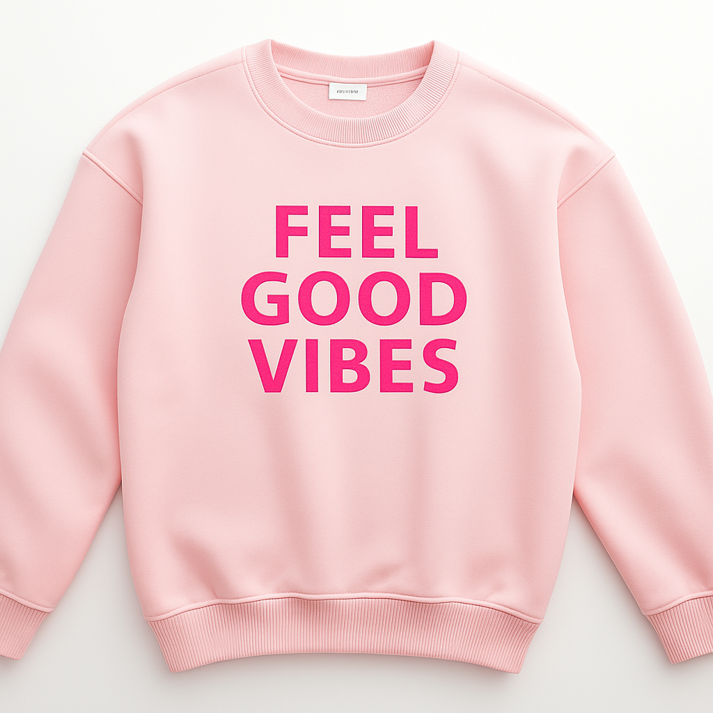 Feel Good Vibes Sweatshirt – dein Wohlfühl-Statement